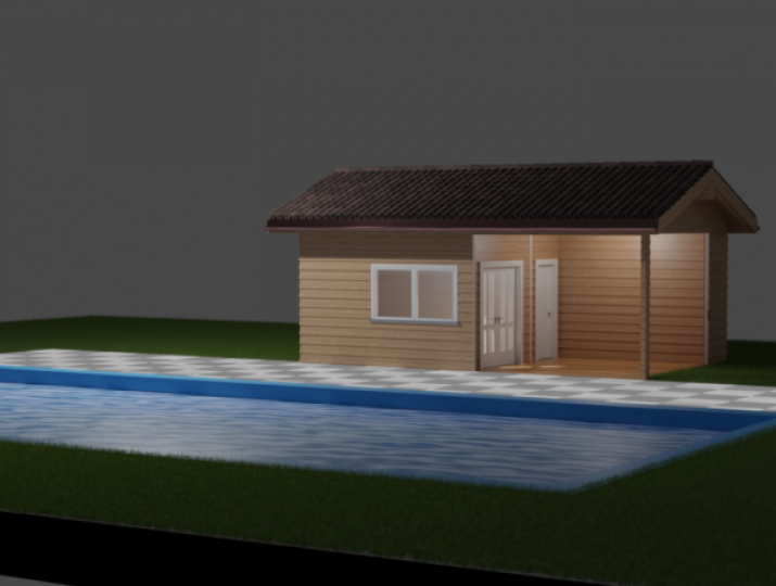 Poolhouse blokhut Poolhouse blokhut